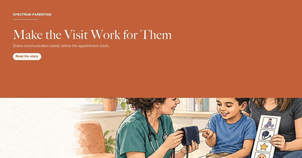 Making Medical Visits More Accessible for Autistic Kids: Blood Draws, Vaccines, and Exams 1 Illustrated card for Making Medical Visits More Accessible for Autistic Kids: Blood Draws, Vaccines, and Exams