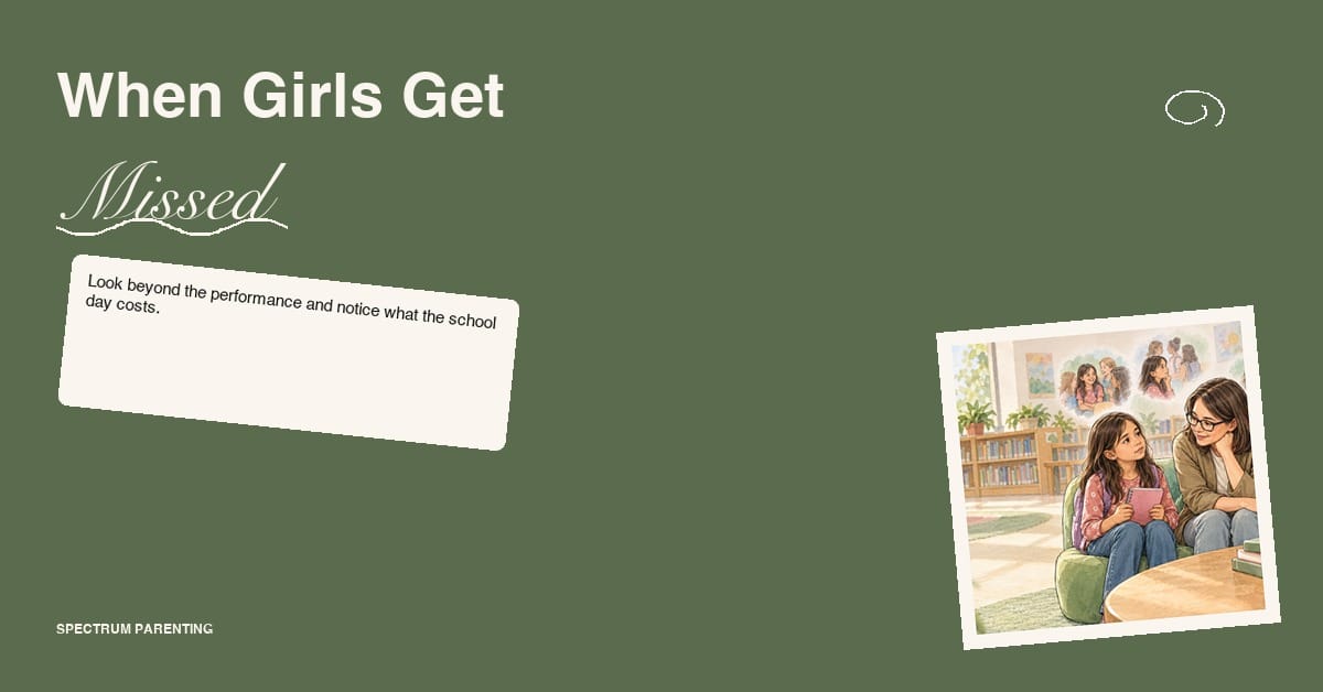 Autism in girls guide card: When Girls Get Missed