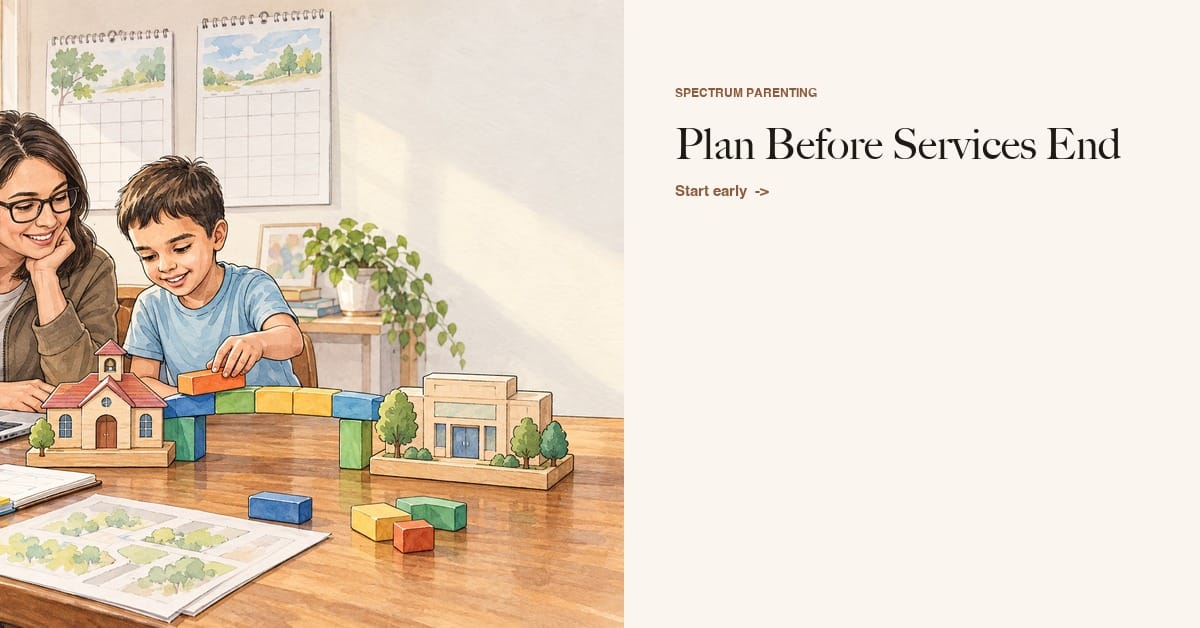 The Services Cliff: What Parents Should Understand Before High School Ends 1 Autism services cliff card: Plan Before Services End