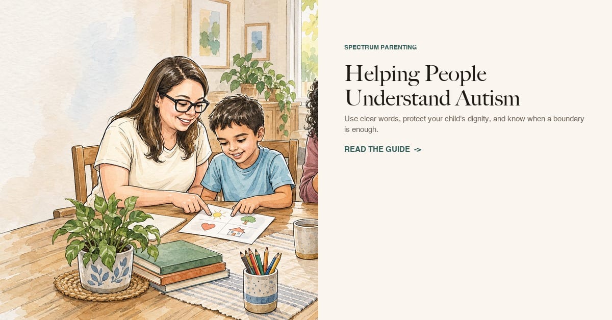 Helping people understand autism while protecting an autistic child’s dignity