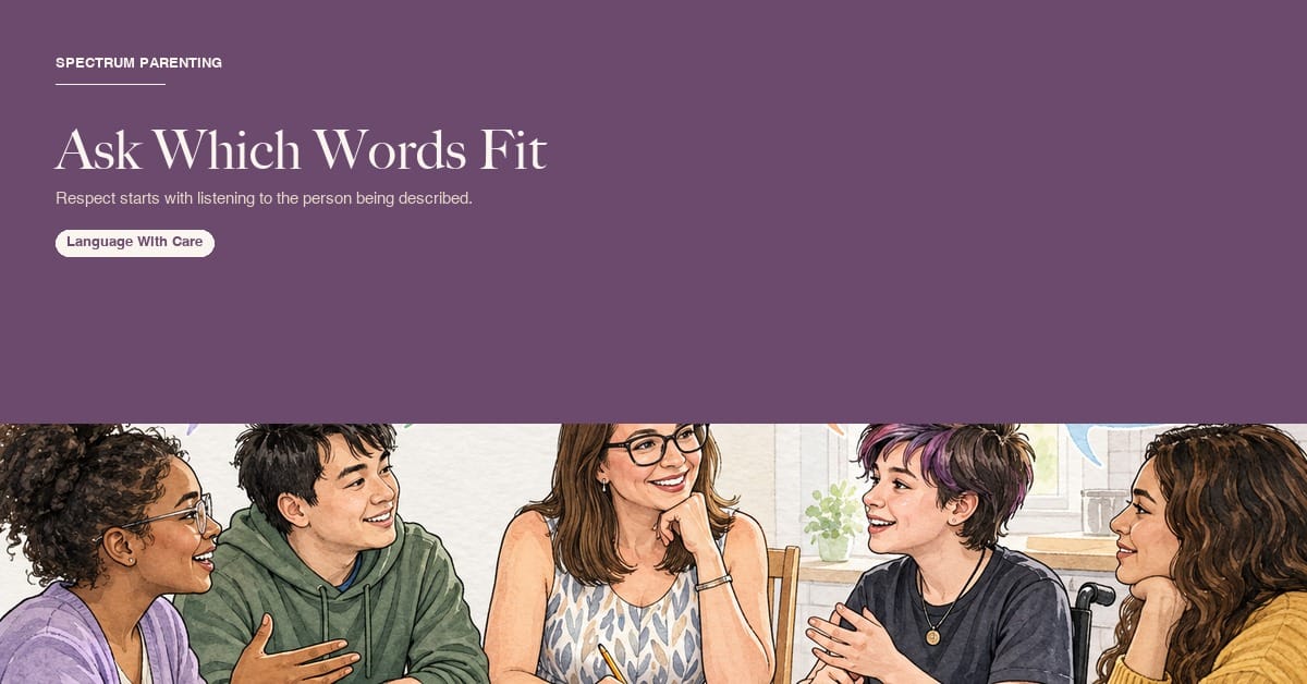 Ask which autism words fit: identity-first and person-first language